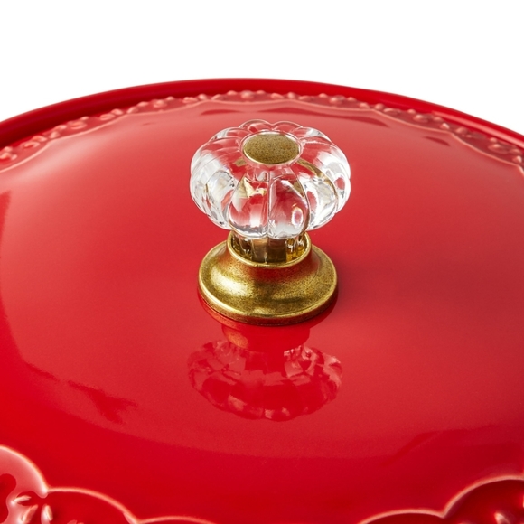 ❤️ New Pioneer Woman Sweet Romance Red Gingham Potatoe Keeper - Picture 4 of 8